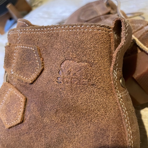 Sorel Toronto suede lace up wedge boots in Burnished Elk (tan) sz 6 - Picture 5 of 13